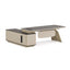 l shaped office desk two tone executive desk with storage kaguyasuLBZ 7165 main images
