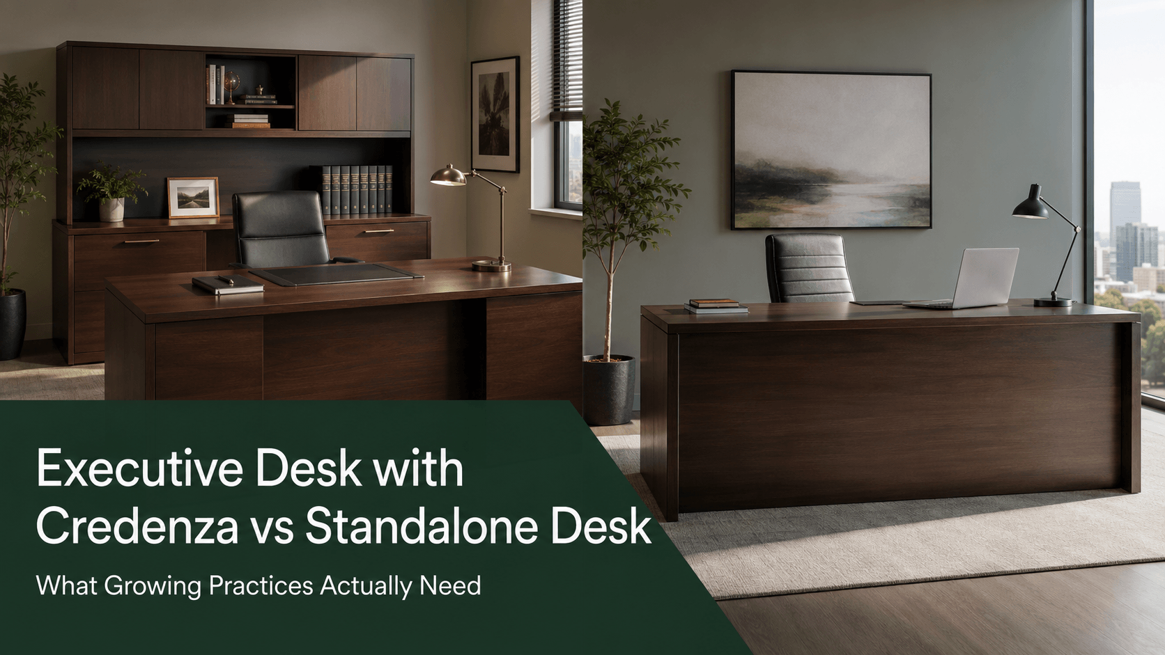 Executive Desk with Credenza vs Standalone Desk: What Growing Practices Actually Need