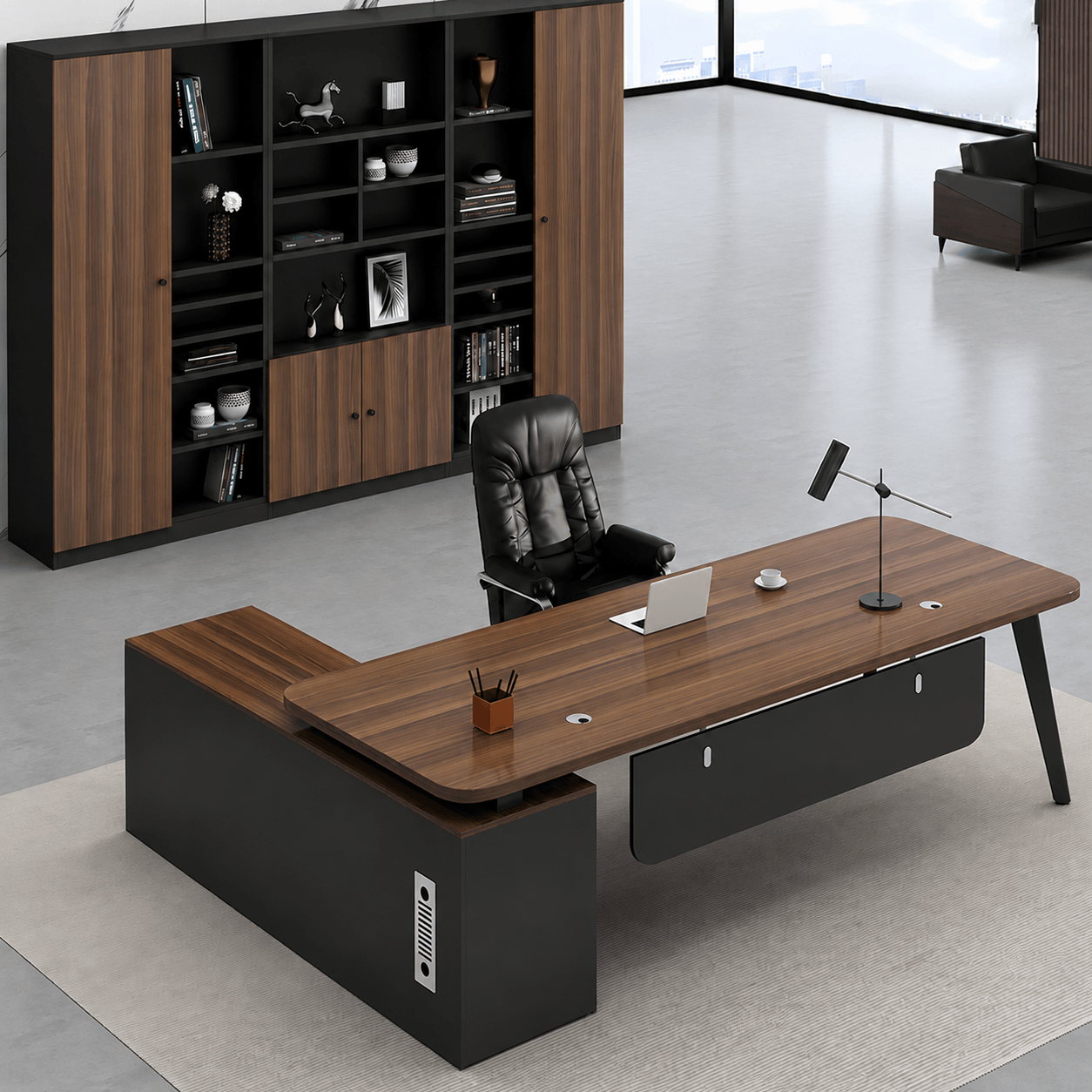 Luxury Executive Office Desk | L Shaped Office Desk