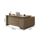 Walnut_Executive_Desk_with_Return_and_Integrated_Storage_kaguyasu_LBZ-2141_Main_picture 5