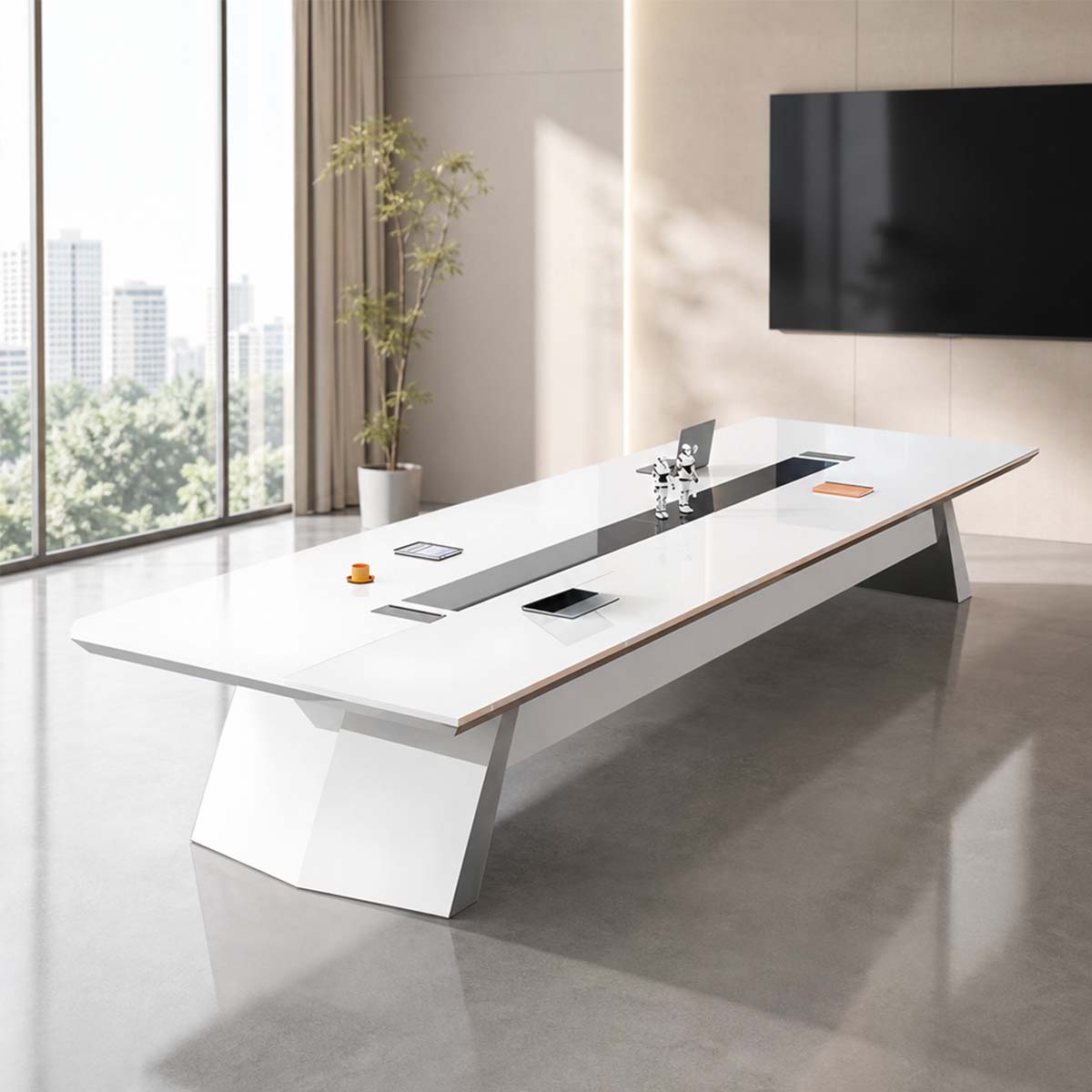 big office table contemporary executive computer workstationHYZ 2036 main images 2