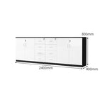 chic sideboard cabinet lockable bookcase kaguyasuCWG C077 detailed images 21