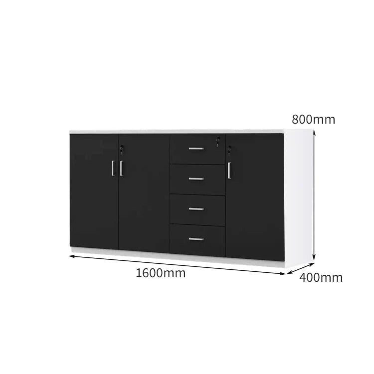 chic sideboard cabinet lockable bookcase kaguyasuCWG C077 detailed images 3