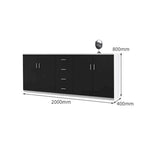 chic sideboard cabinet lockable bookcase kaguyasuCWG C077 detailed images 4