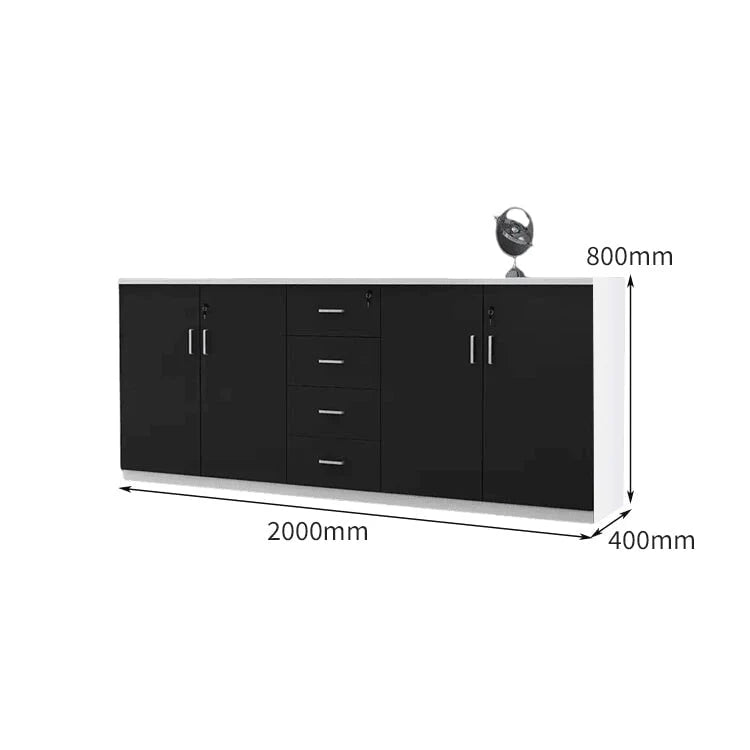 chic sideboard cabinet lockable bookcase kaguyasuCWG C077 detailed images 4