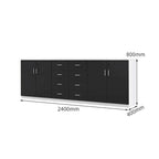 chic sideboard cabinet lockable bookcase kaguyasuCWG C077 detailed images 5
