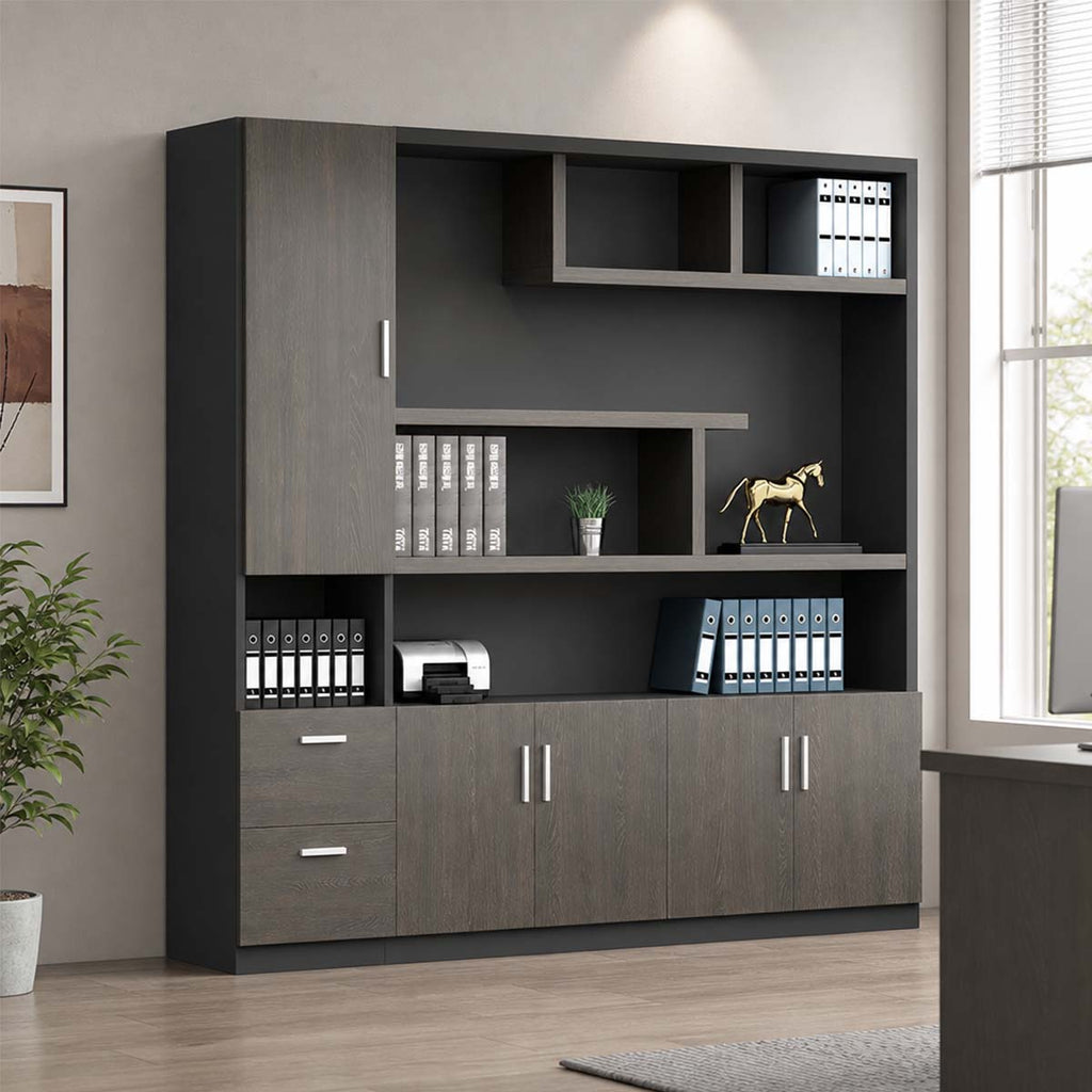 classic wooden bookcase professional storage units kaguyasuCWG 046 main images 2