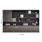 classic wooden bookcase professional storage units kaguyasuCWG 046 main images 6