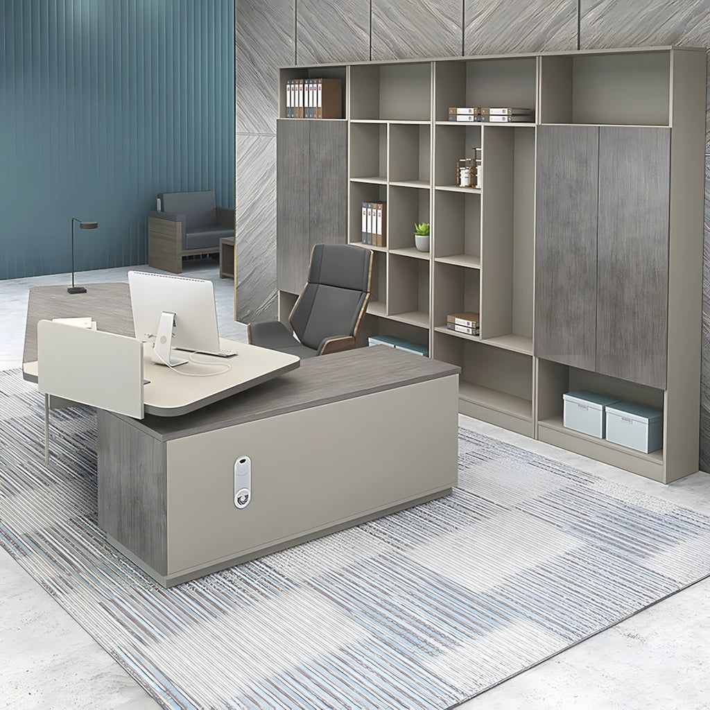 curved desk corner desk with storage kaguyasuLBZ 10152 main images 3