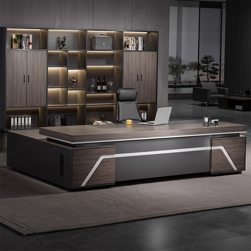 detailed image multifunctional president desk with power outlet pc ventilation LBZ M015 1 Main image