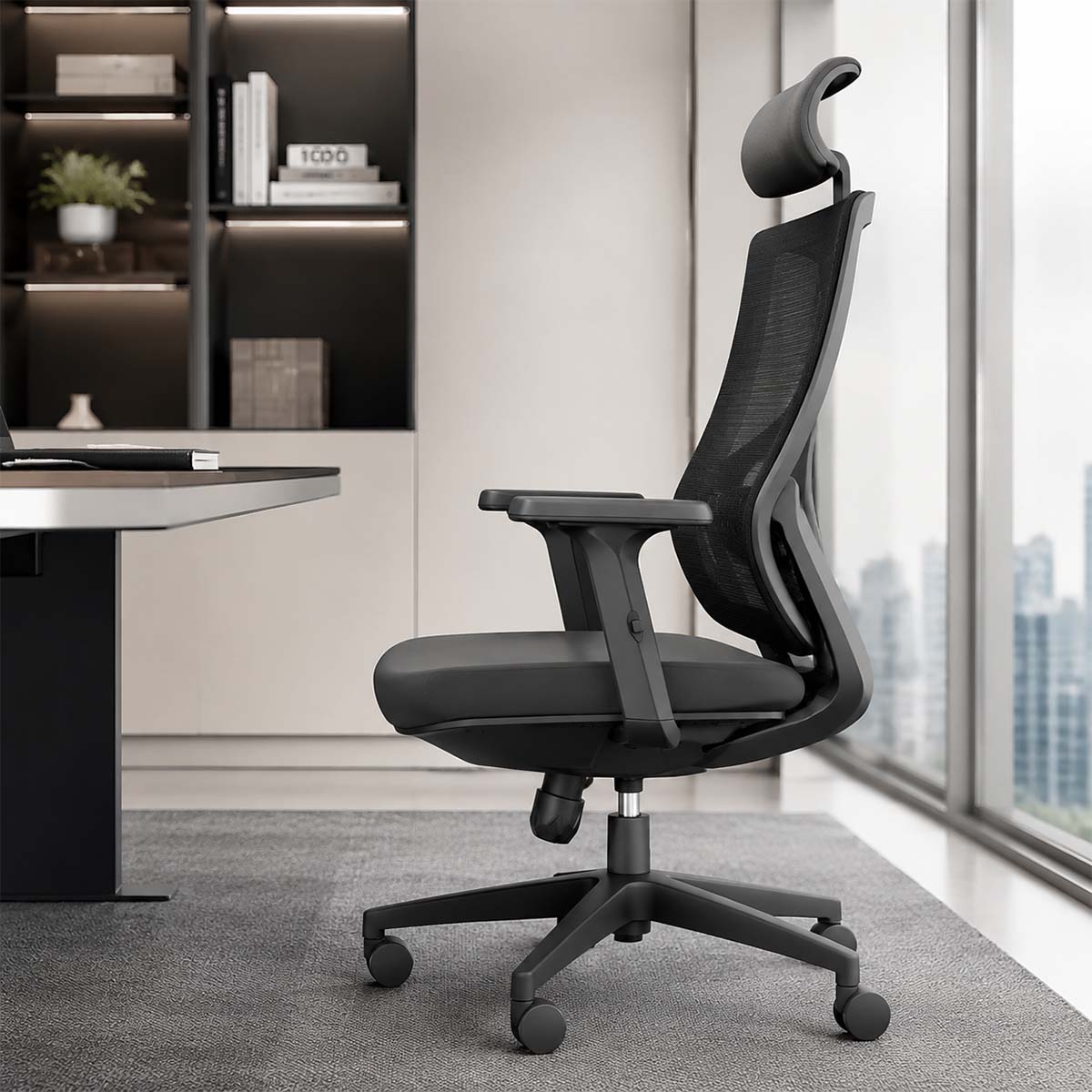 ergonomic office chair premium office seating uk kaguyasuBGY m 052 main images 1