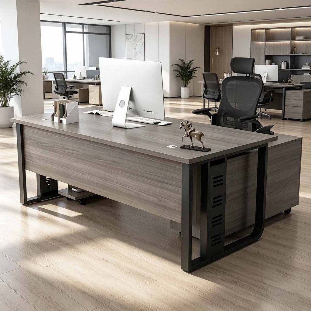 executive desk wooden desk with drawers kaguyasuLBZ K019 main images 4
