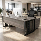 executive desk wooden desk with drawers kaguyasuLBZ K019 main images 4