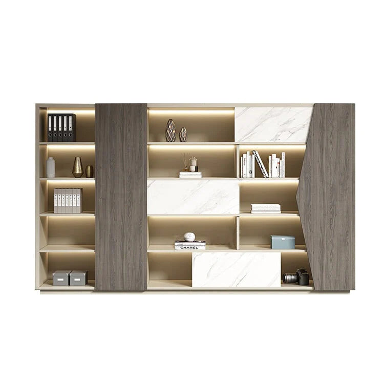 executive wooden bookcase cabinets and display cabinets kaguyasuLBG K039 main images 11