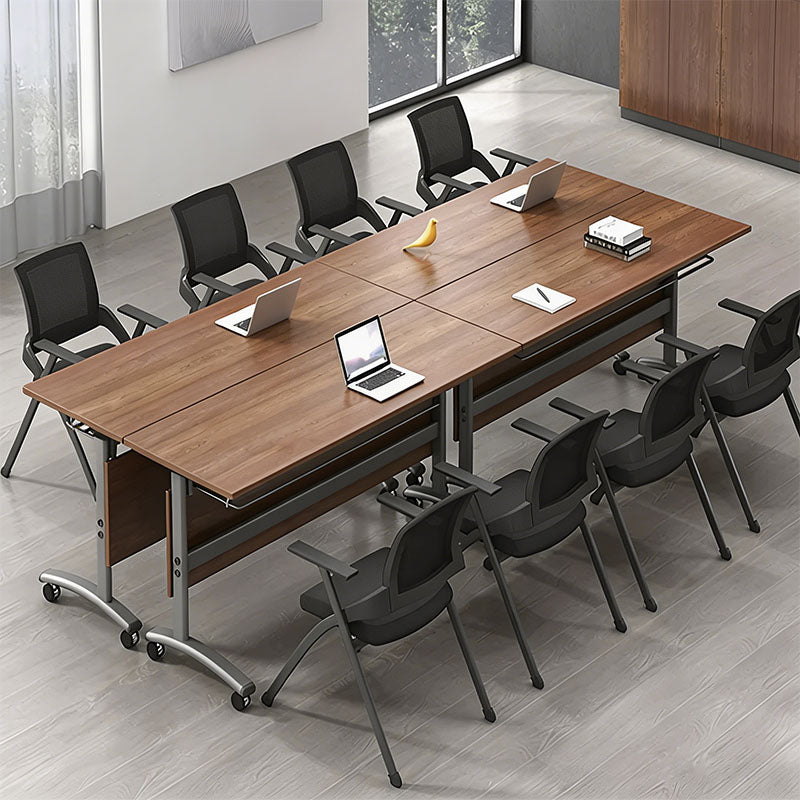 folding computer desk on wheels office meeting table kaguyasuHYZ K001 main images 3