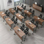 folding computer desk on wheels office meeting table kaguyasuHYZ K001 main images 5