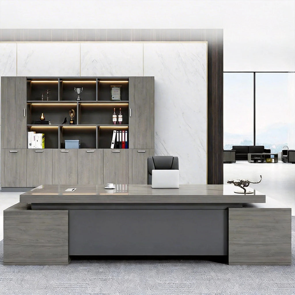 l shaped executive desk modern executive office desk kaguyasuLBZ 1066 main images 15
