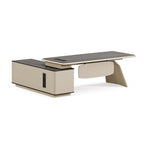 l shaped office desk two tone executive desk with storage kaguyasuLBZ 7165 main images