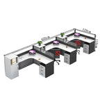 l shaped office desk work station kaguyasuBGZ k 209 main images 17