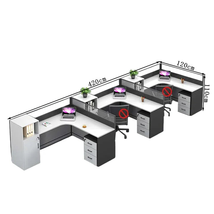 l shaped office desk work station kaguyasuBGZ k 209 main images 17
