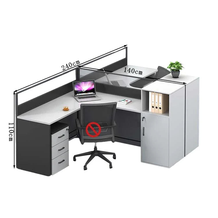 l shaped office desk work station kaguyasuBGZ k 209 main images 19