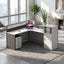 l shaped office desk work station kaguyasuBGZ k 209 main images 2