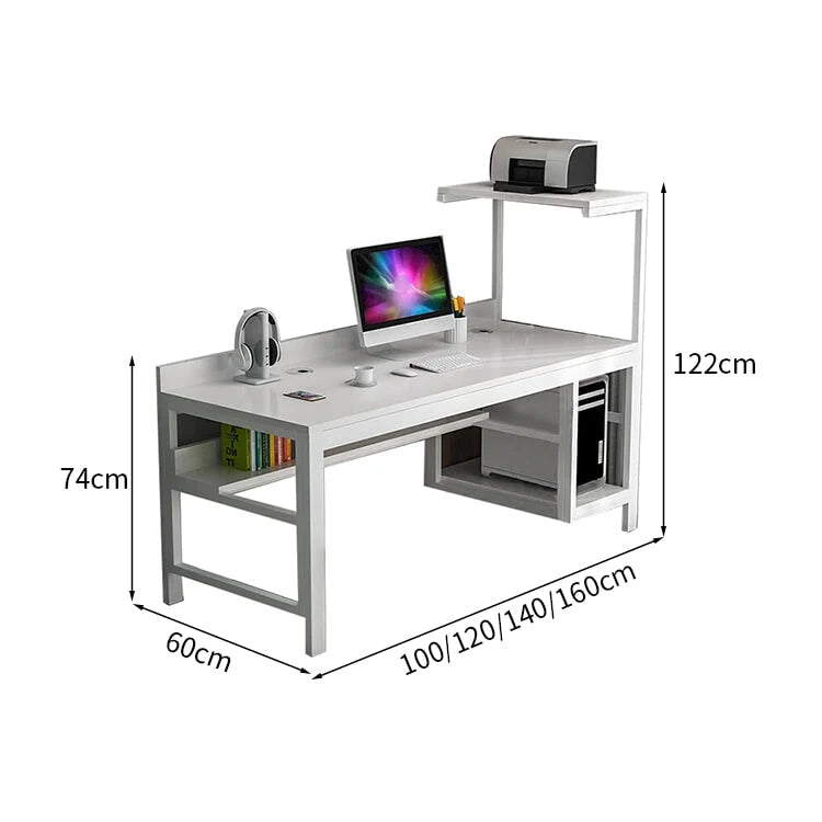 large computer desk desk with back panel kaguyasuBGZ 169 detailed images 3
