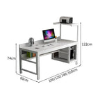 large computer desk desk with back panel kaguyasuBGZ 169 detailed images 3