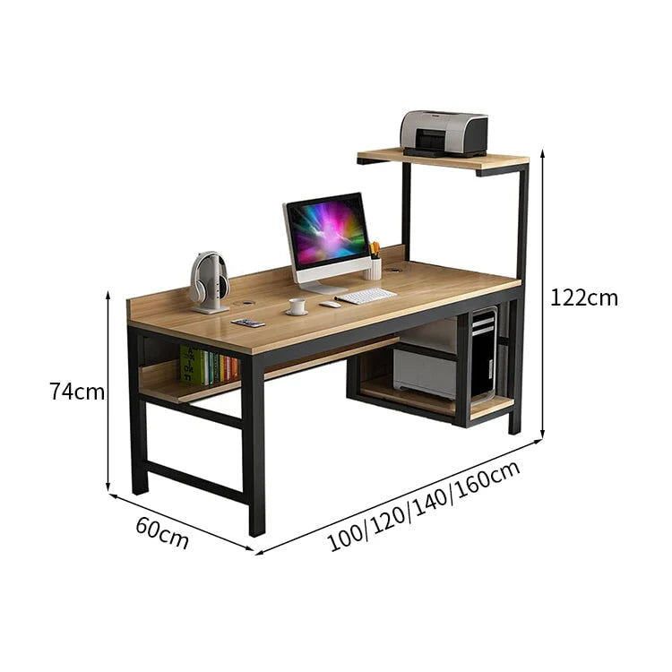 large computer desk desk with back panel kaguyasuBGZ 169 detailed images 5