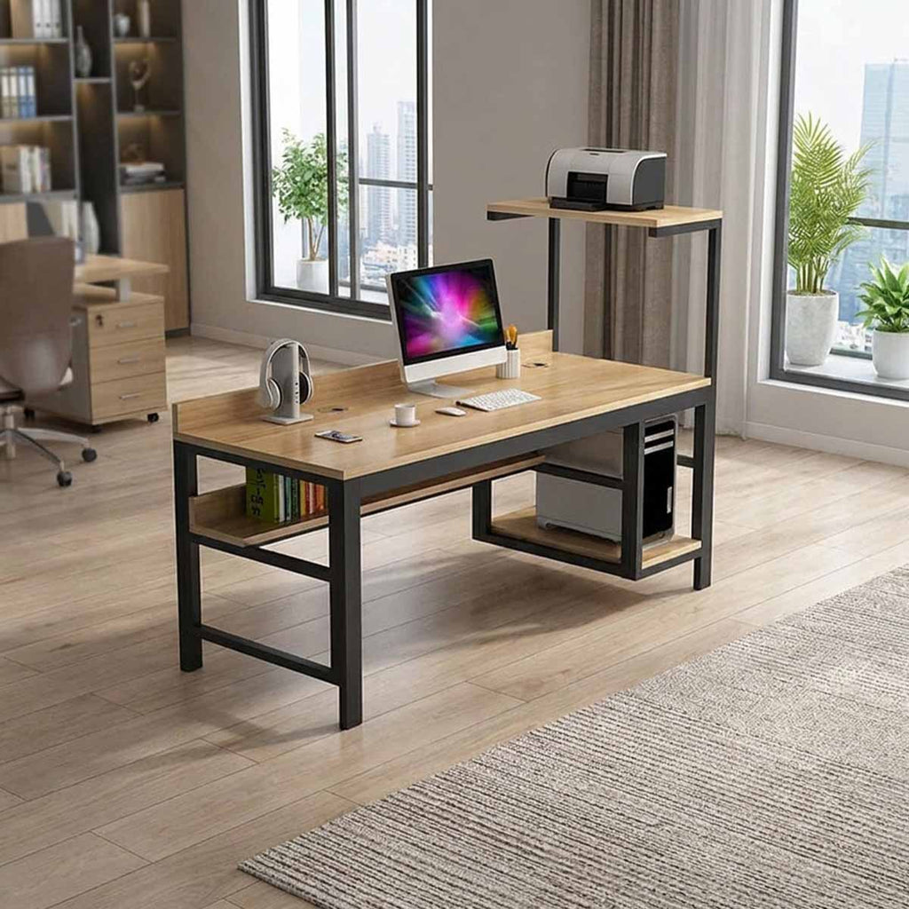 large computer desk desk with back panel kaguyasuBGZ 169 main images 1