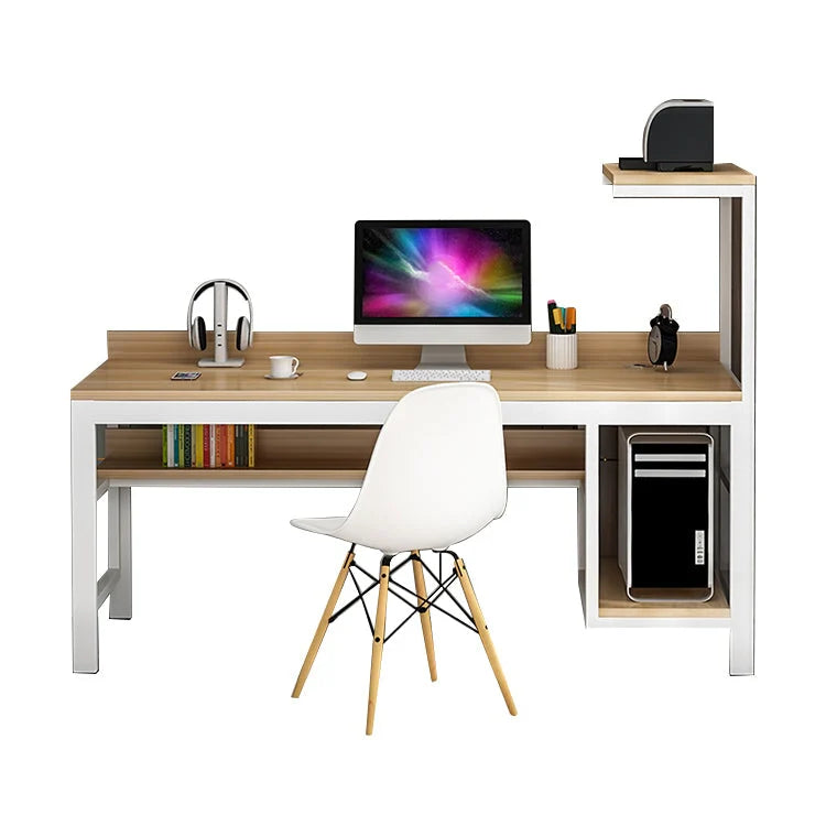 Large Computer Desk | Desk with Back Panel | Kaguyasu Secondary image