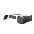 Luxury Executive Desk | High Gloss L-Shaped Desk