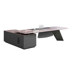 luxury executive desk high gloss l shaped desk kaguyasuLBZ 2150 main images 15