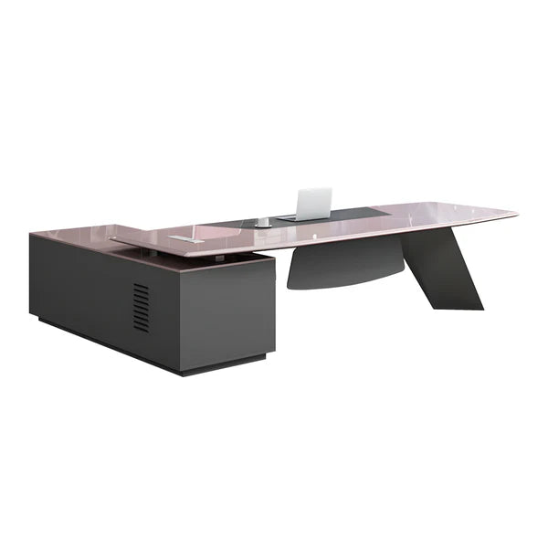 luxury executive desk high gloss l shaped desk kaguyasuLBZ 2150 main images 15