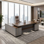 luxury executive office desk corner desk with storage kaguyasuLBZ 10143 main images 1