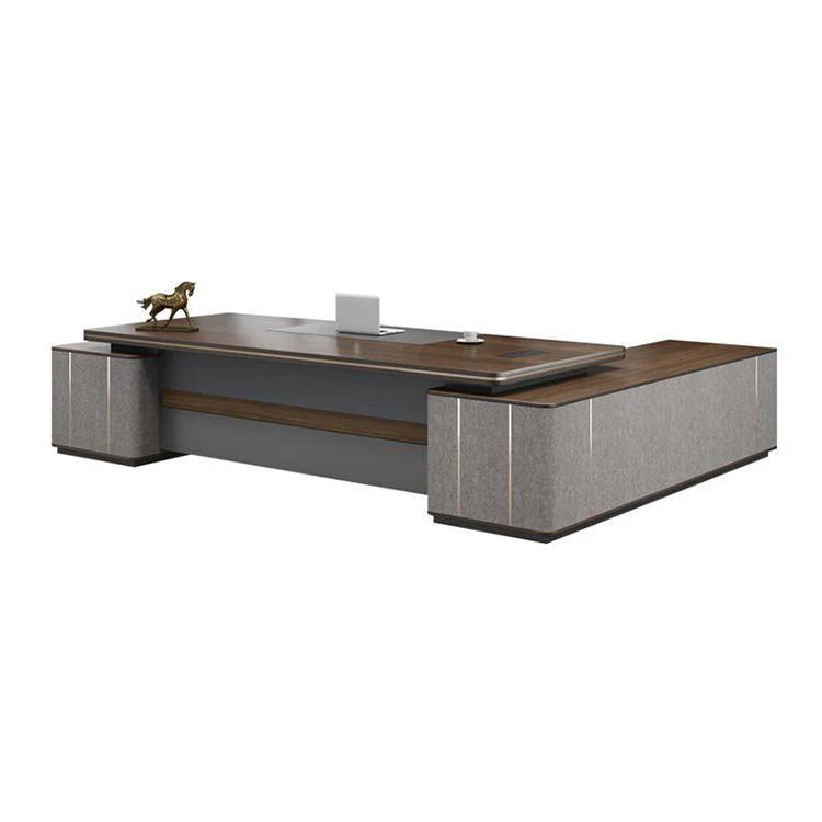 Luxury Executive Office Desk | Corner Desk with Storage | Kaguyasu Secondary image