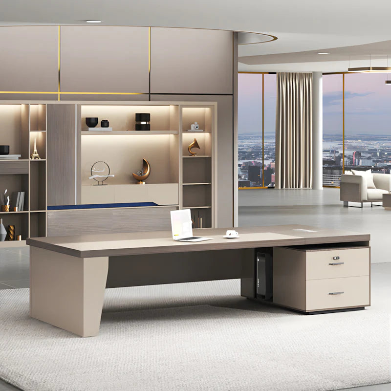 luxury executive office desk desk with filing cabinet kaguyasuLBZ 2109 main images 30