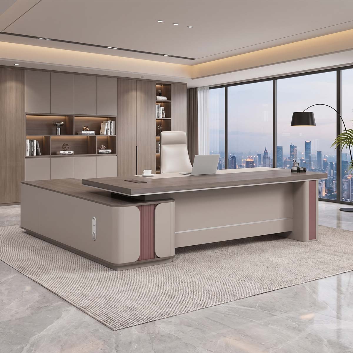 main image contemporary l shaped home office desk LBZ 411 1 Main image