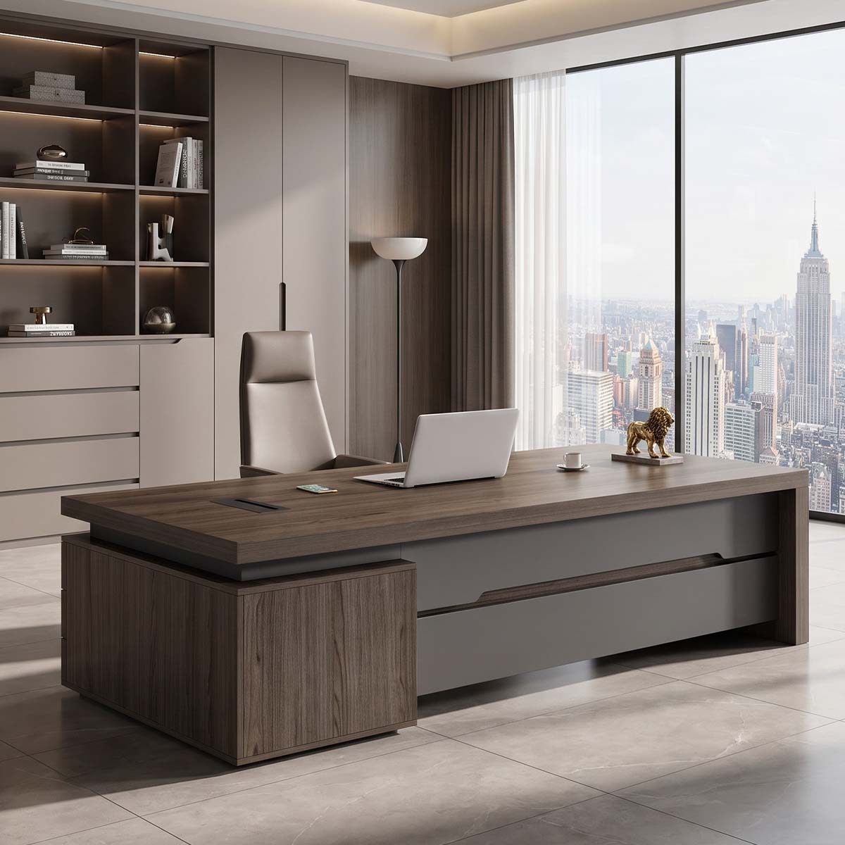 Executive Desk with Drawers & Combination Lock Secondary image