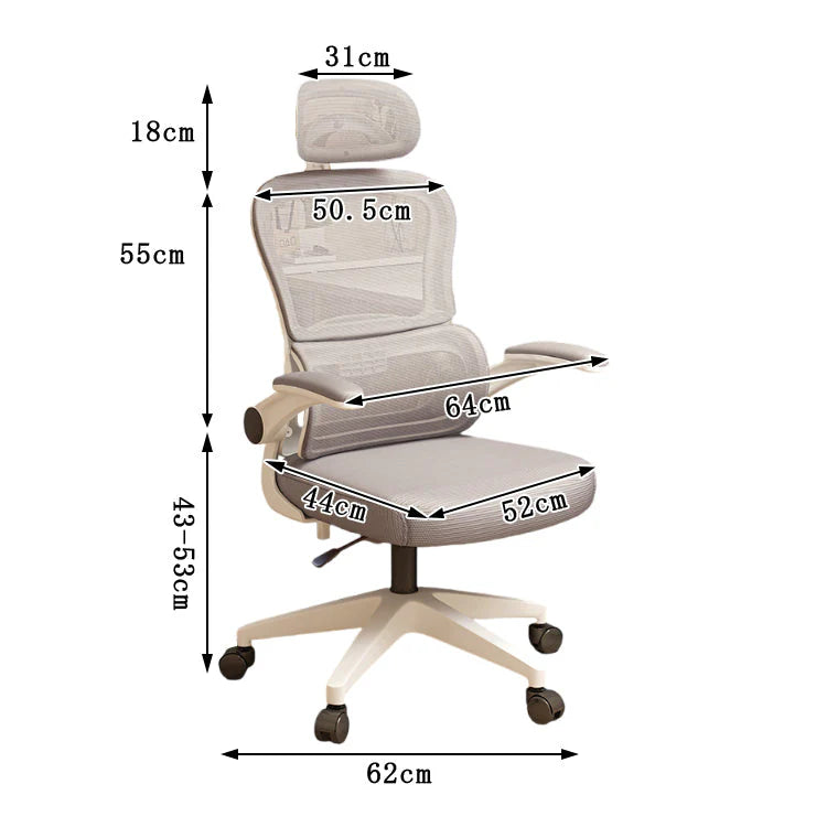mesh executive chair ergonomic office chair with headrest kaguyasuBGY S005 detailed images 4