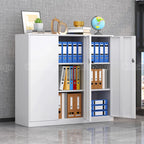 minimalist bookshelf unit white steel cupboard display kaguyasuCWG C080 main image