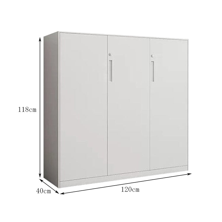 Minimalist Bookshelf Unit | White Steel Cupboard Display | Kaguyasu Secondary image