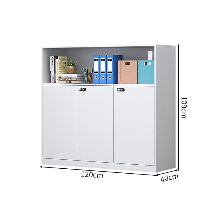 minimalist bookshelf unit white steel cupboard display kaguyasuCWG C080 main image 4