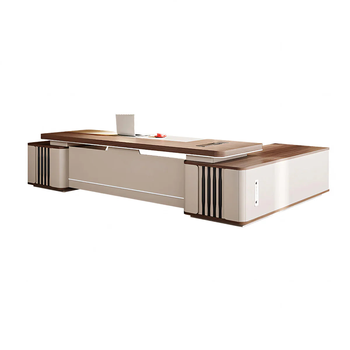Minimalist Corner Desk | Executive Desk with Lock | Kaguyasu Secondary image