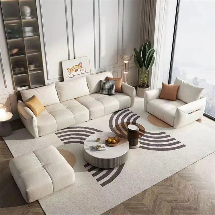 minimalist sofa premium small leather sofa for office kaguyasuBSF 019 main images 1