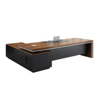 modern executive desk walnut desk with storage drawers kaguyasuLBZ 754 main images 21