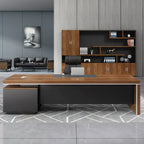 modern executive desk walnut desk with storage drawers kaguyasuLBZ 754 main images 23