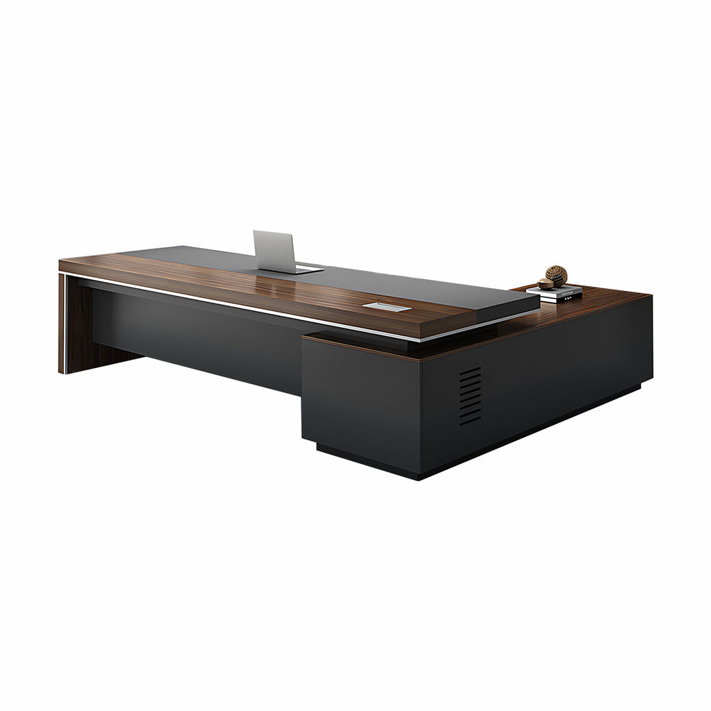 modern executive desk walnut desk with storage drawers kaguyasuLBZ 754 main images 24