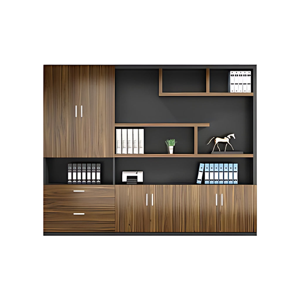 modern executive desk walnut desk with storage drawers kaguyasuLBZ 754 main images 26