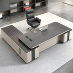 modern l shaped executive desk oak executive desk kaguyasuLBZ 2089 main images 26